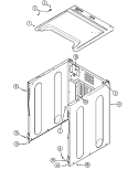 CABINET - FRONT Diagram and Parts List for MDG16CSBGW  Maytag Dryer