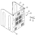 CABINET - REAR Diagram and Parts List for MHE15MNAGW  International Dryer