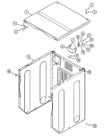 CABINET - FRONT (UPPER) Diagram and Parts List for MUE15MNAGW  International Dryer