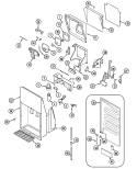 Part Location Diagram of 61001685 Whirlpool BRACKET- S