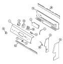 CONTROL PANEL Diagram and Parts List for MER4320AGH  Maytag Range