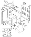 BODY Diagram and Parts List for MER5570AAA  Maytag Range