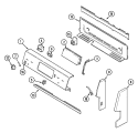 CONTROL PANEL Diagram and Parts List for MER5570ACA  Maytag Range