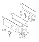 CONTROL PANEL Diagram and Parts List for PYE1000AZW  Maytag Dryer