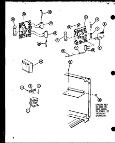 Transformer/fuse Diagram and Parts List for R0-24-8 P73917-2M Amana Microwave