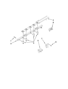 Manifold Parts Diagram and Parts List for JDS9860CDS00  Jenn-Air Range