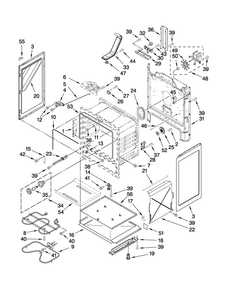 Chassis Parts Diagram and Parts List for MER7775WS0  Maytag Range