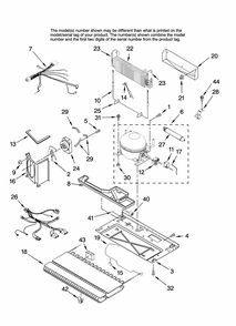 Unit Parts Diagram and Parts List for G32026PELB12  Maytag Refrigerator