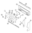 CONTROL PANEL Diagram and Parts List for MER4530ACH  Maytag Range
