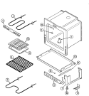 OVEN / BASE (AAT) Diagram and Parts List for CE35100AAT  Crosley Range