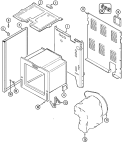 BODY Diagram and Parts List for AER1350AMH  Admiral Range