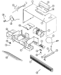 CABINET & VENTILATION Diagram and Parts List for JMV8000ADW  Jenn-Air Microwave