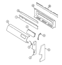 CONTROL PANEL Diagram and Parts List for MGR5510ADL  Maytag Range