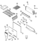 FREEZER COMPARTMENT Diagram and Parts List for GT2127PDCW  Maytag Refrigerator