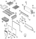 FREEZER COMPARTMENT Diagram and Parts List for GT1928PDCW  Maytag Refrigerator