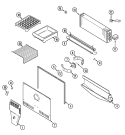FREEZER COMPARTMENT Diagram and Parts List for GT1924NDCA  Crosley Refrigerator