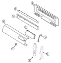 CONTROL PANEL Diagram and Parts List for CGR3742ADA  Magic Chef Range