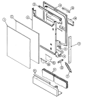 DOOR Diagram and Parts List for MDB2200AWZ  Maytag Dishwasher