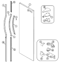 FRESH FOOD OUTER DOOR Diagram and Parts List for MSD2354FRW  Maytag Refrigerator