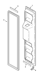 FREEZER INNER DOOR Diagram and Parts List for ASD2120DRQ  Admiral Refrigerator