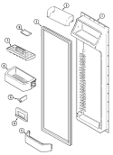 Part Location Diagram of 61003436 Whirlpool SHELF, PICK-OFF