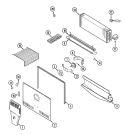 FREEZER COMPARTMENT Diagram and Parts List for MTB1521ARW  Maytag Refrigerator