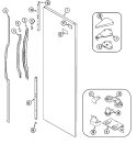 FRESH FOOD OUTER DOOR Diagram and Parts List for KGU6465BS  Maytag Refrigerator