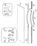 FREEZER OUTER DOOR Diagram and Parts List for GC2327PEDW  Maytag Refrigerator