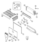 FREEZER COMPARTMENT Diagram and Parts List for MTF2155BRA  Maytag Refrigerator