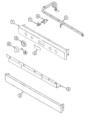 CONTROL PANEL Diagram and Parts List for CCGP2420PG  Jenn-Air Cooktop