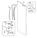 FRESH FOOD OUTER DOOR Diagram and Parts List for GS2121SDEW  Maytag Refrigerator