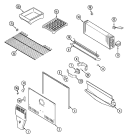 FREEZER COMPARTMENT Diagram and Parts List for GT1727PACW  Maytag Refrigerator