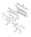 CONTROL PANEL Diagram and Parts List for ABR3740AGW  Maytag Range