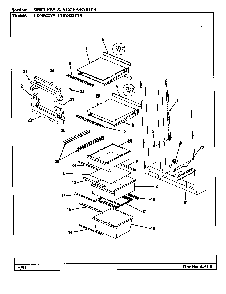 Shelves & Accessories Diagram and Parts List for CDNS22V9A BR35E Maytag Refrigerator