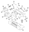 CONTROLS Diagram and Parts List for JSD2774ARW  Jenn-Air Refrigerator
