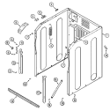 CABINET - FRONT Diagram and Parts List for MAH3000AGW  Maytag Washer