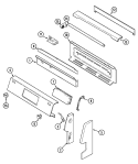 CONTROL PANEL Diagram and Parts List for JGR8855ADS  Jenn-Air Range