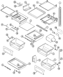 Part Location Diagram of WP61005621 Whirlpool Upper Crisper Pan
