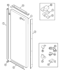 FRESH FOOD OUTER DOOR Diagram and Parts List for JCD2289ATW  Jenn-Air Refrigerator