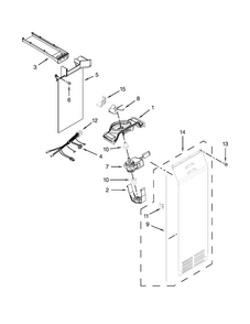 Air Flow Parts Diagram and Parts List for JSC23C9EEM00  Jenn-Air Refrigerator
