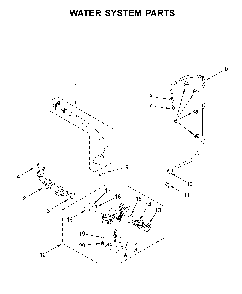 Water system parts Diagram and Parts List for MHW6630HW2  Maytag Washer