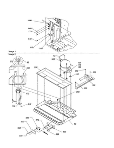 Machine Compartment Diagram and Parts List for BC21V1C-P1325027WC  Amana Refrigerator