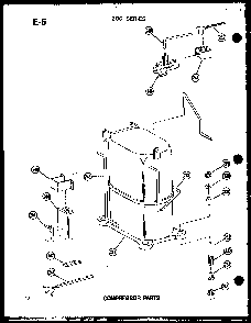 Compressor Parts Diagram and Parts List for 218-3EW P55417-42R Amana Air Conditioner