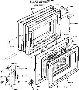 Part Location Diagram of 12201 Dacor 2000S LATCH COVER