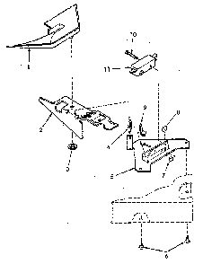 Loading Door Switch And Bracket Assembly Diagram and Parts List for NA6621W33821  Speed Queen Washer