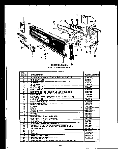 Section 20 Diagram and Parts List for DCS211-1H-OA  Caloric Dishwasher
