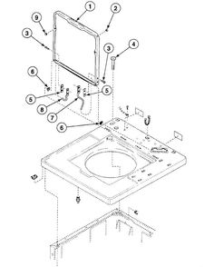 Lid Assy Diagram and Parts List for SWT621LC  Speed Queen Washer