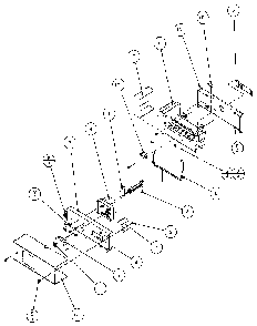 Ice Maker Diagram and Parts List for 36541-P1121702W  Amana Refrigerator