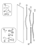 Part Location Diagram of 61004218 Whirlpool *NLA*N*PANEL FRZ. DOOR (BLK)
