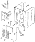 CABINET - REAR (WASHER) Diagram and Parts List for MHW2000AWW  Maytag Washer Dryer Combo